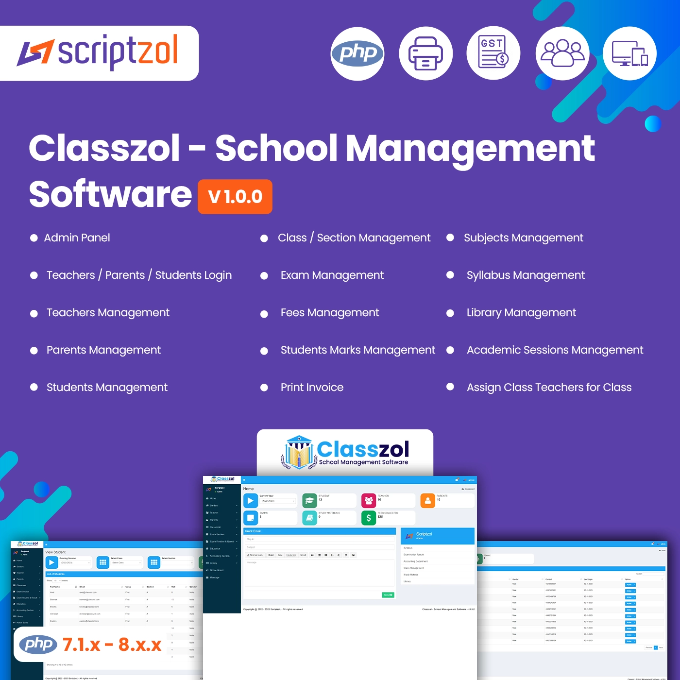 Classzol - School Management Software