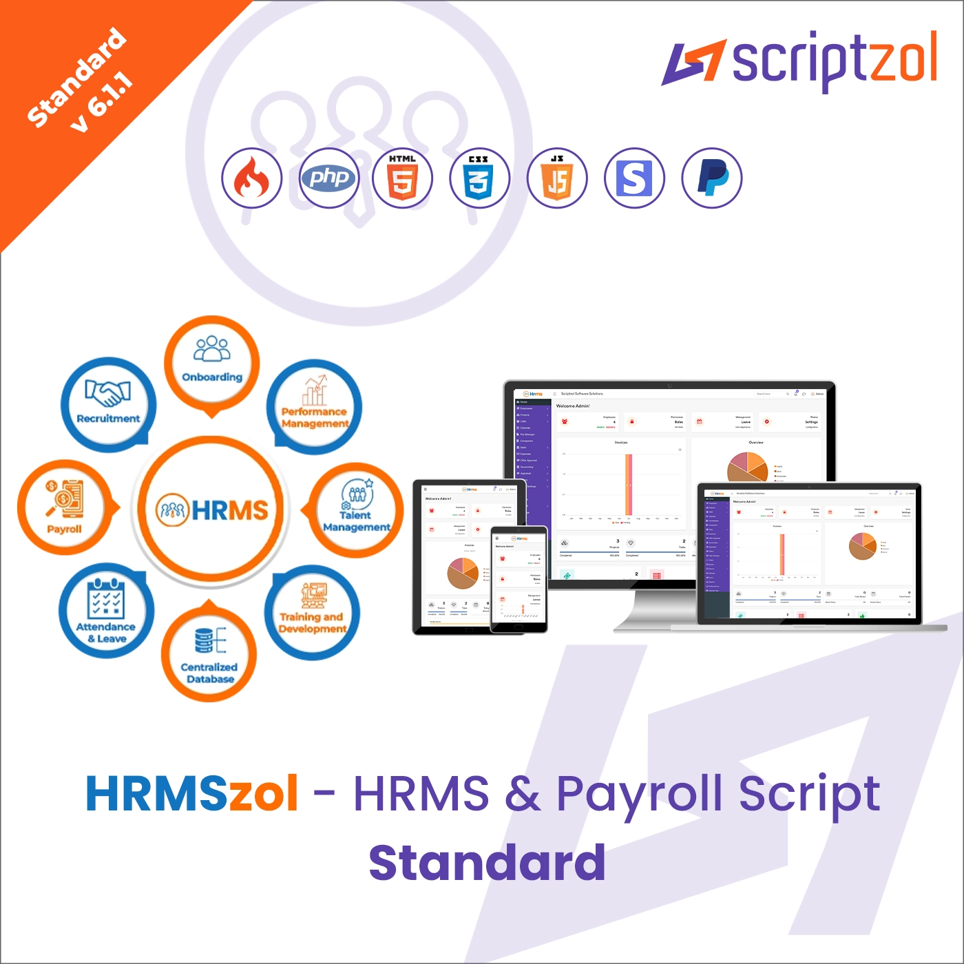 HRMSzol - HRMS & Payroll Script Standard