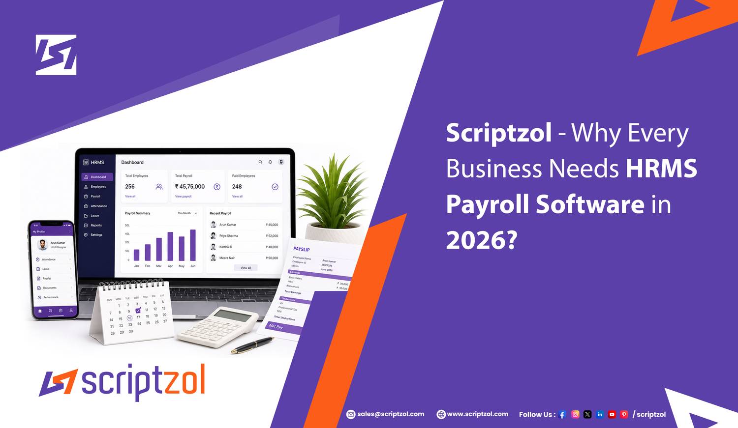 Why Every Business Needs HRMS Payroll Software in 2026? - Scriptzol